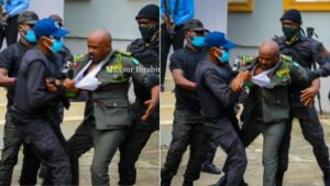 Read more about the article BREAKING: Drama as DSS and prison operatives fight dirty over Emefiele’s custody (Video)