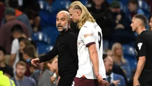 Read more about the article EPL: Why Haaland and I fought during 3-0 win at Burnley – Guardiola