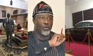 Read more about the article “Taxpayers sweat and blood”– Reactions as Dino Melaye parks luxurious cars in living room (Video)