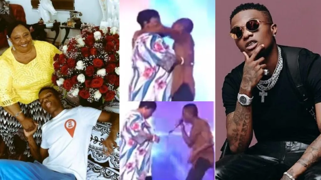 "genuine love" - Throwback video of Wizkid singing for his mum on stage before her death (WATCH)
