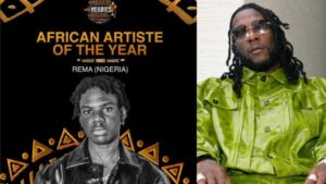 Read more about the article 2023 Headies: Rema shames Burna Boy after winning African Artiste of the Year (Video)