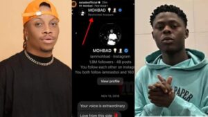 Read more about the article ‘It is all fake love’ – Oxlade under fire after tribute message shows he restricted Mohbad