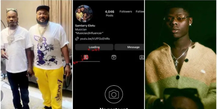 You are currently viewing Sam Larry deactivates Instagram account after video of him assaulting Mohbad