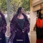Tems-seen-with-protruding-belly-at-Burberry-fashion-show-in-London