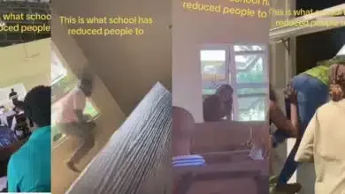 You are currently viewing University students seen sneaking into class the ‘Spiderman’ way (Video)