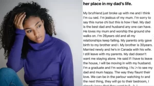 Read more about the article “I hate my mum and I wish I can take her place in my dad’s life” – 26-year-old lady narrates
