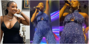 Read more about the article Simi sparks pregnancy rumours as she performs on stage in jumpsuit (Video)