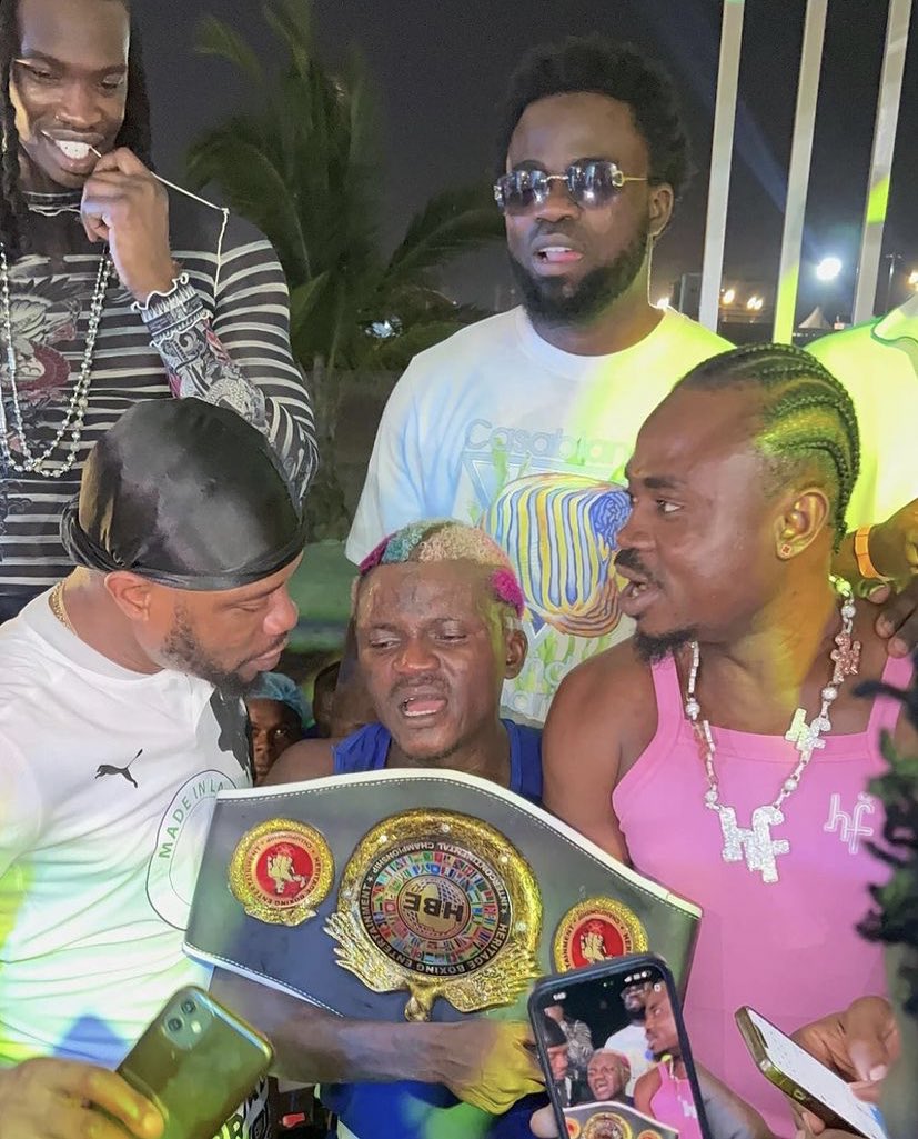 Highlights and results as Portable defeats Charles Okocha in celebrity boxing match (Video)