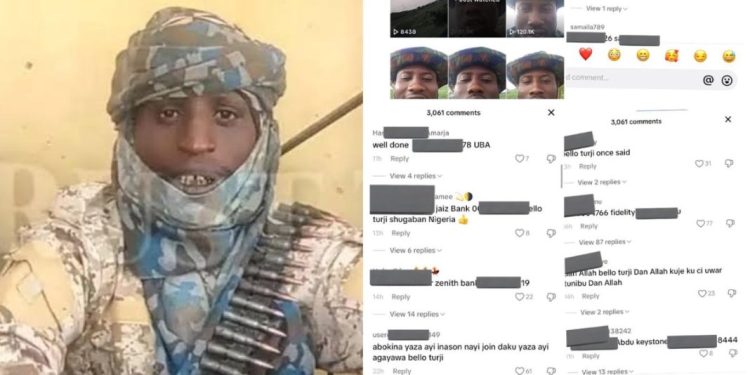 Hunger Protest: Outrage as bandit in military uniform announces giveaway on Tiktok (Video)