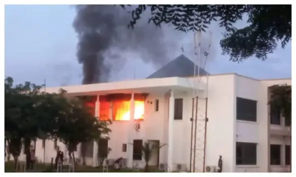 JUST IN: Katsina Govt House gutted by fire