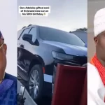 Governor Ademola Adeleke of Osun State gifted a new car to Ooni of Ife, Oba Adeyeye Enitan Ogunwusi, on his 50th birthday.