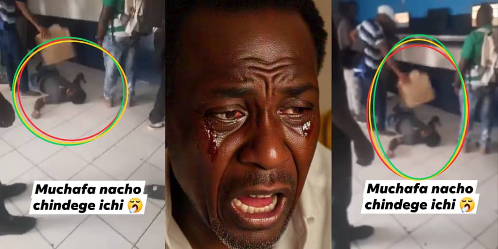 Drama as man faints at betting shop after losing brother’s shop money to aviator betting game (Video)
